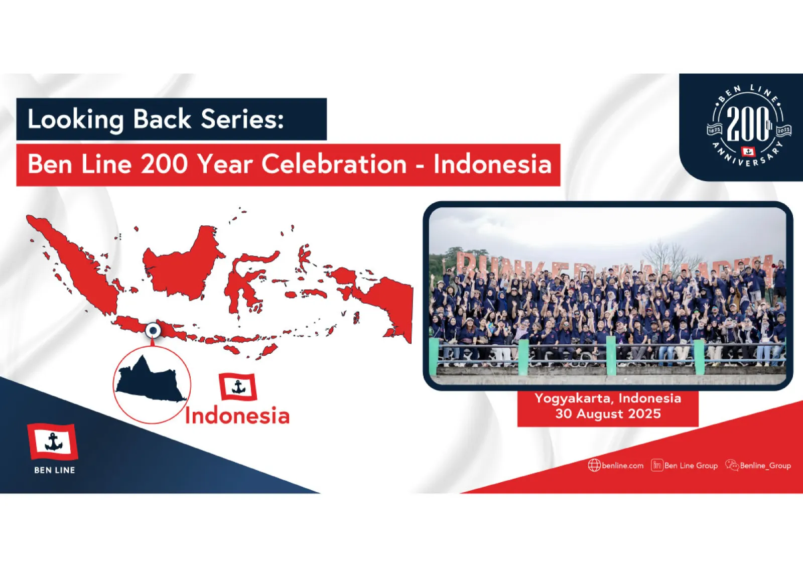 Illustration for Celebrating 200 Years of Excellence – Ben Line Indonesia's Unforgettable Anniversary in Yogyakarta!