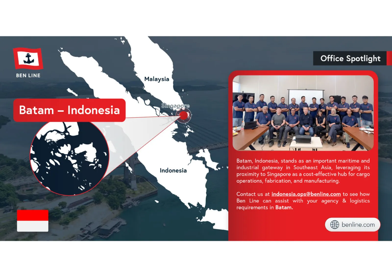 Illustration for Ben Line Supporting Batam’s Growing Maritime and Logistics Sector  